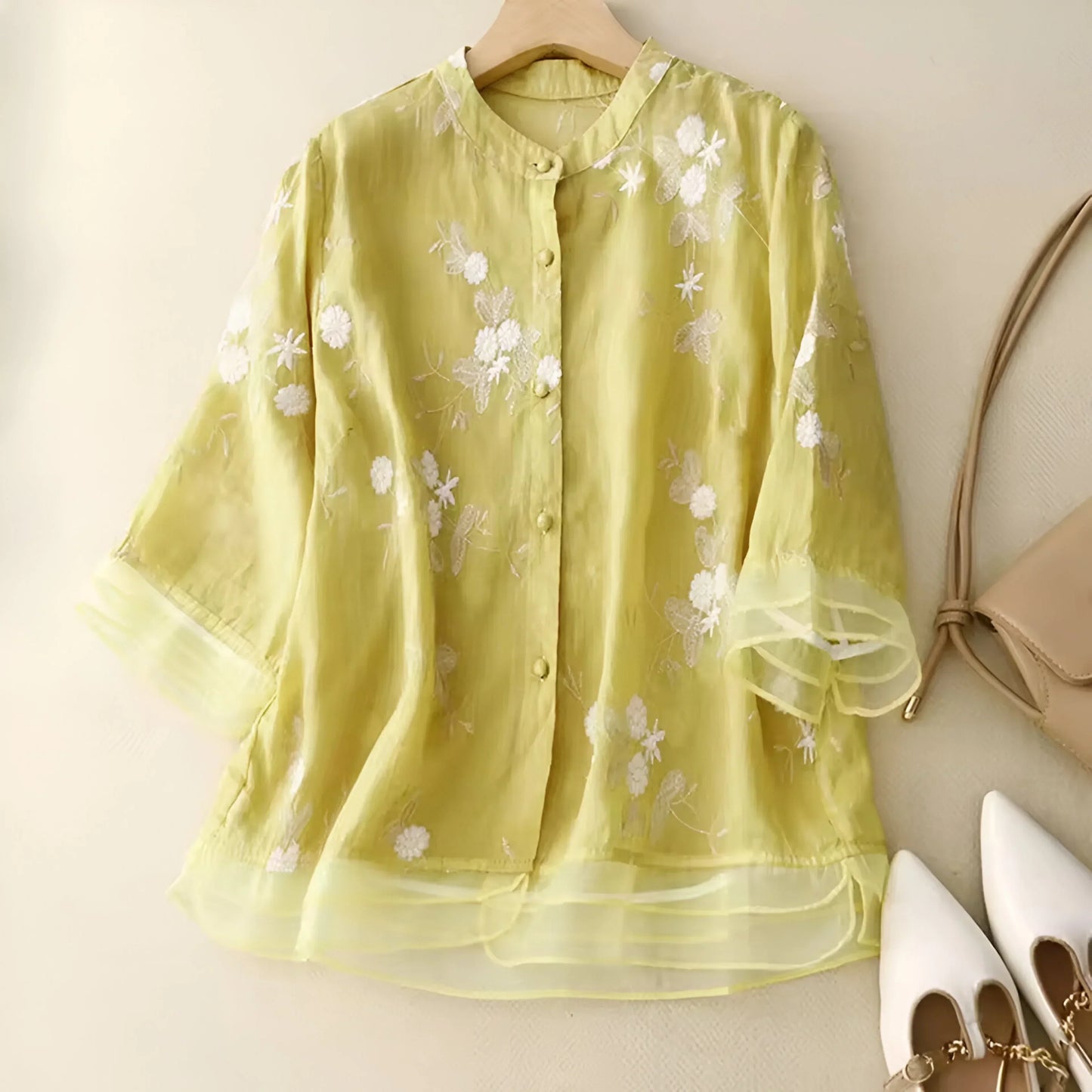 Embroidered Cotton Top