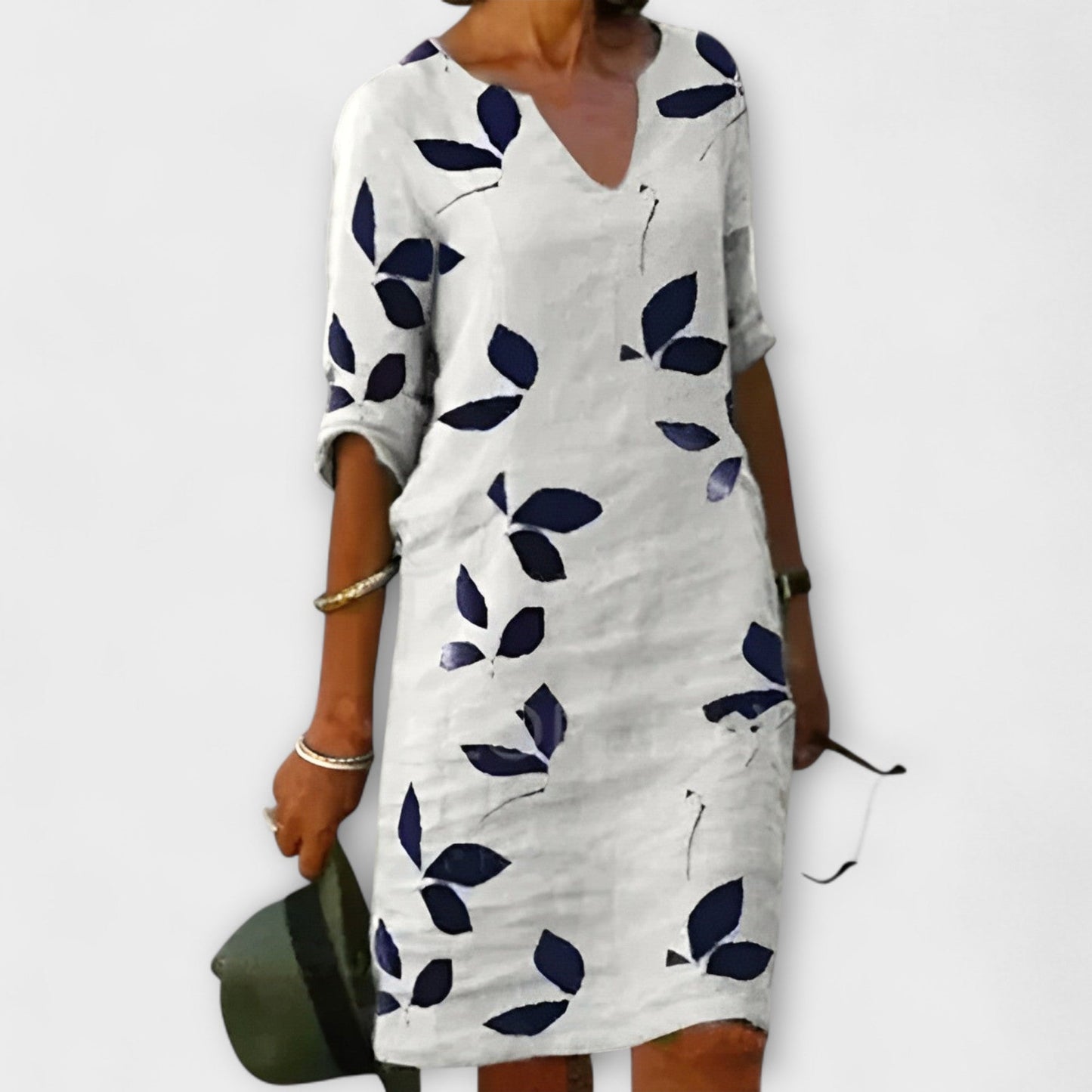 Sofia | Leaf Print Dress