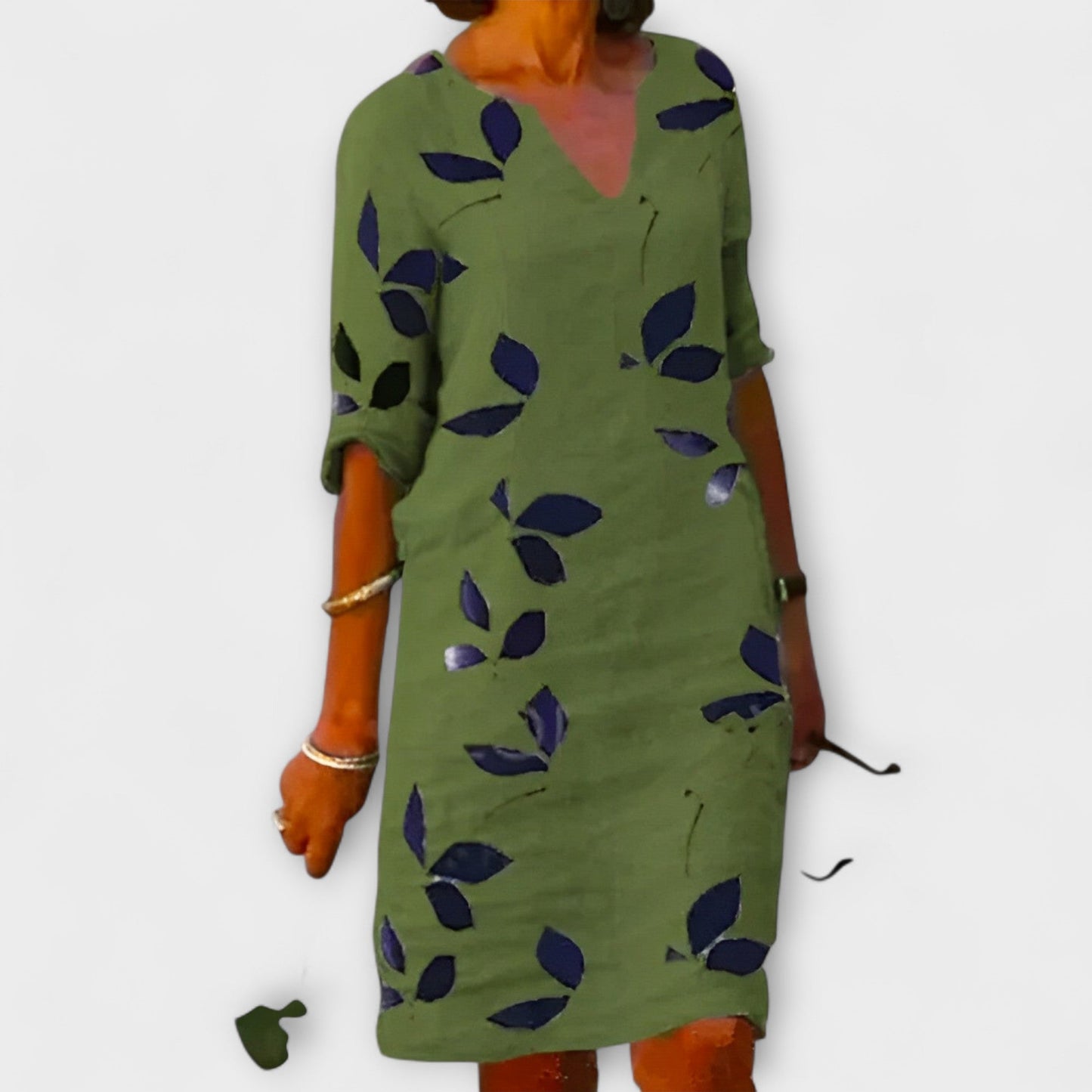 Sofia | Leaf Print Dress