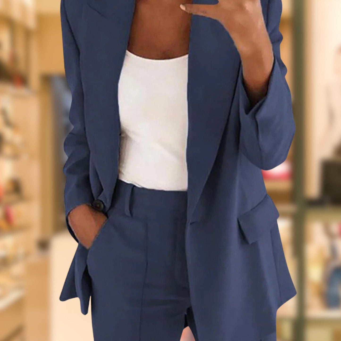 Lapel Slimming Suit