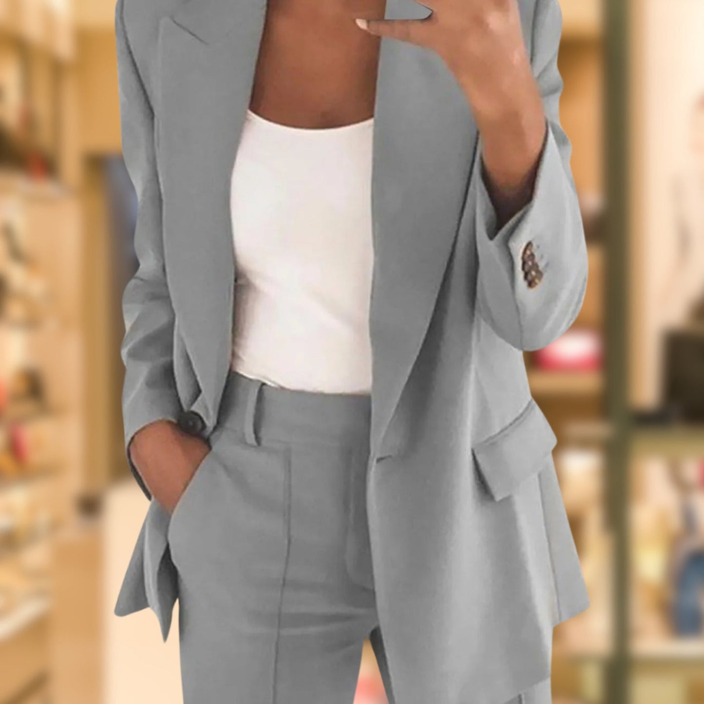 Lapel Slimming Suit