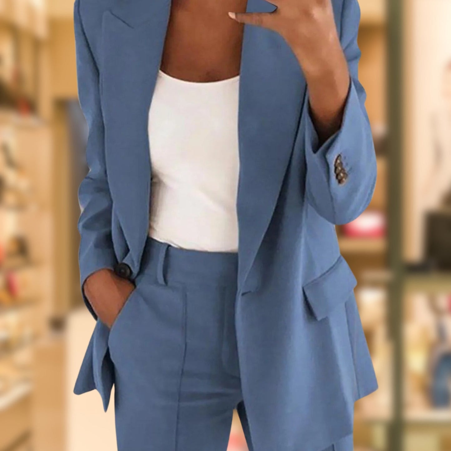 Lapel Slimming Suit