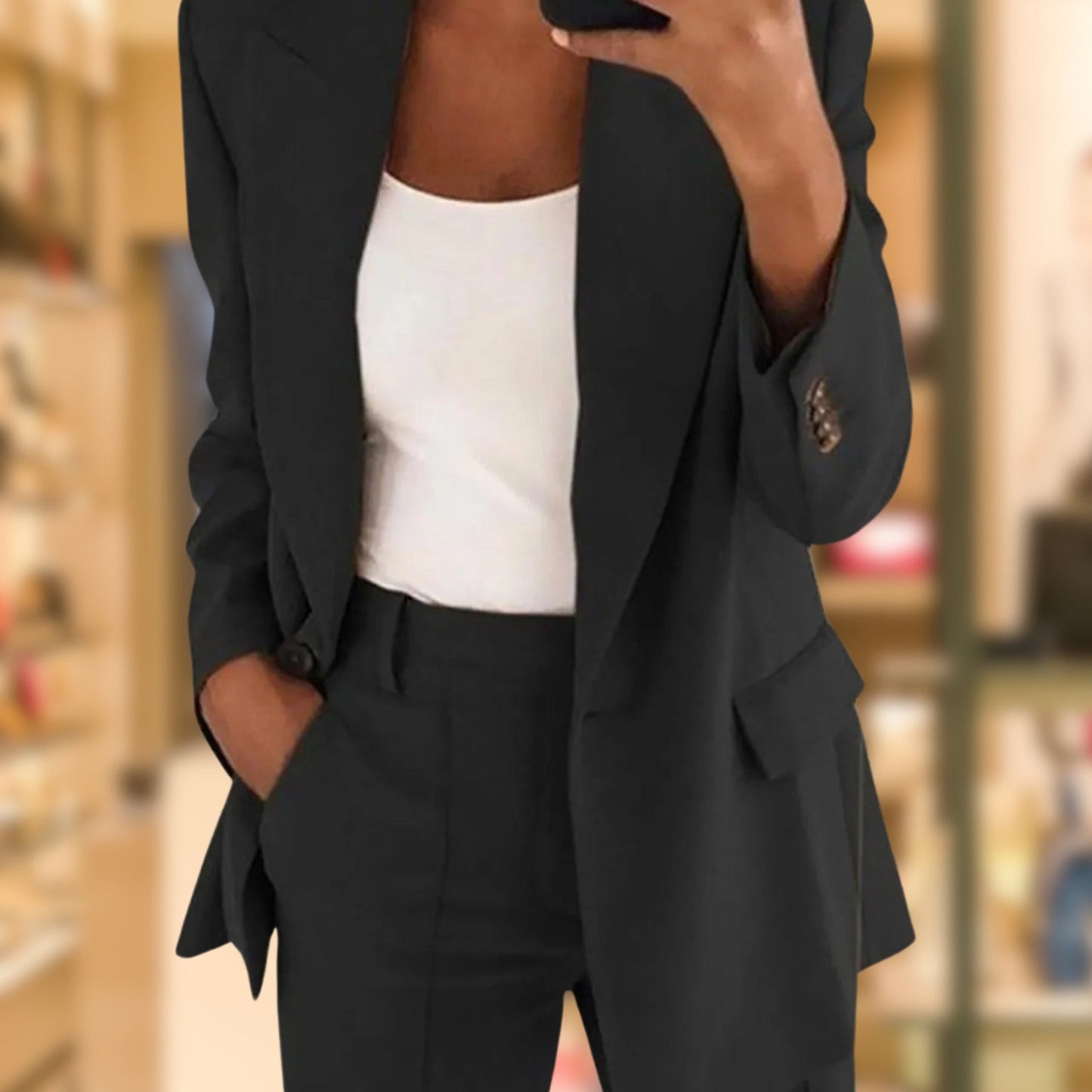 Lapel Slimming Suit
