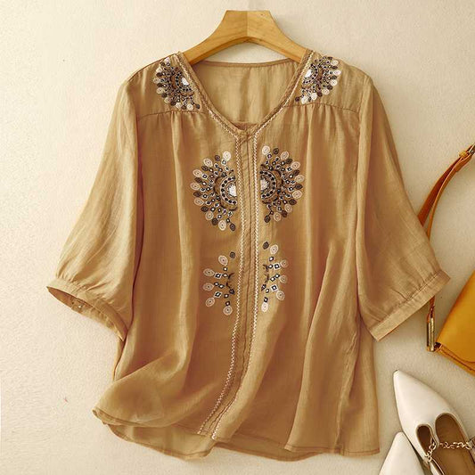 Georgia | Linen Blouse