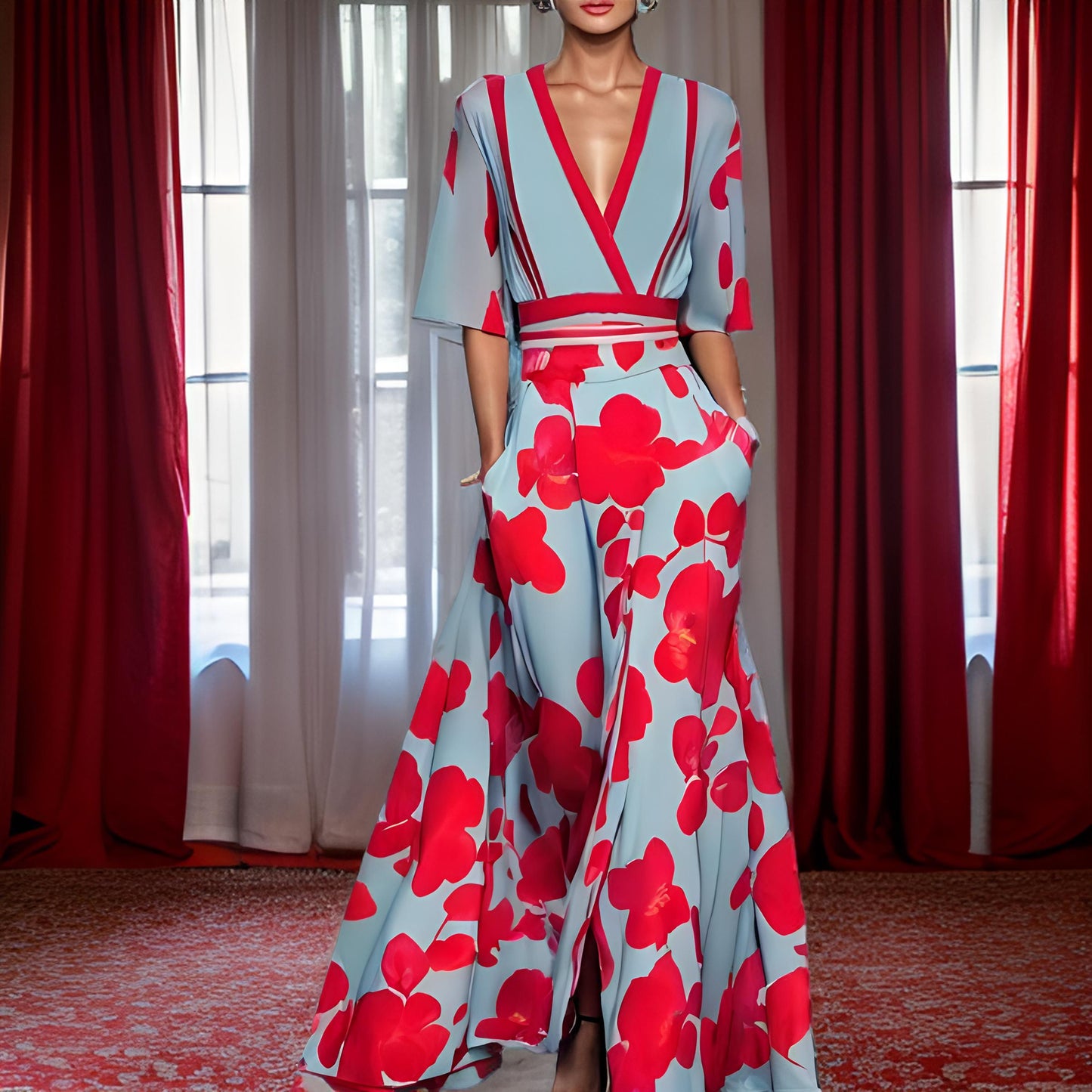 Luna | Elegant Floral Dress