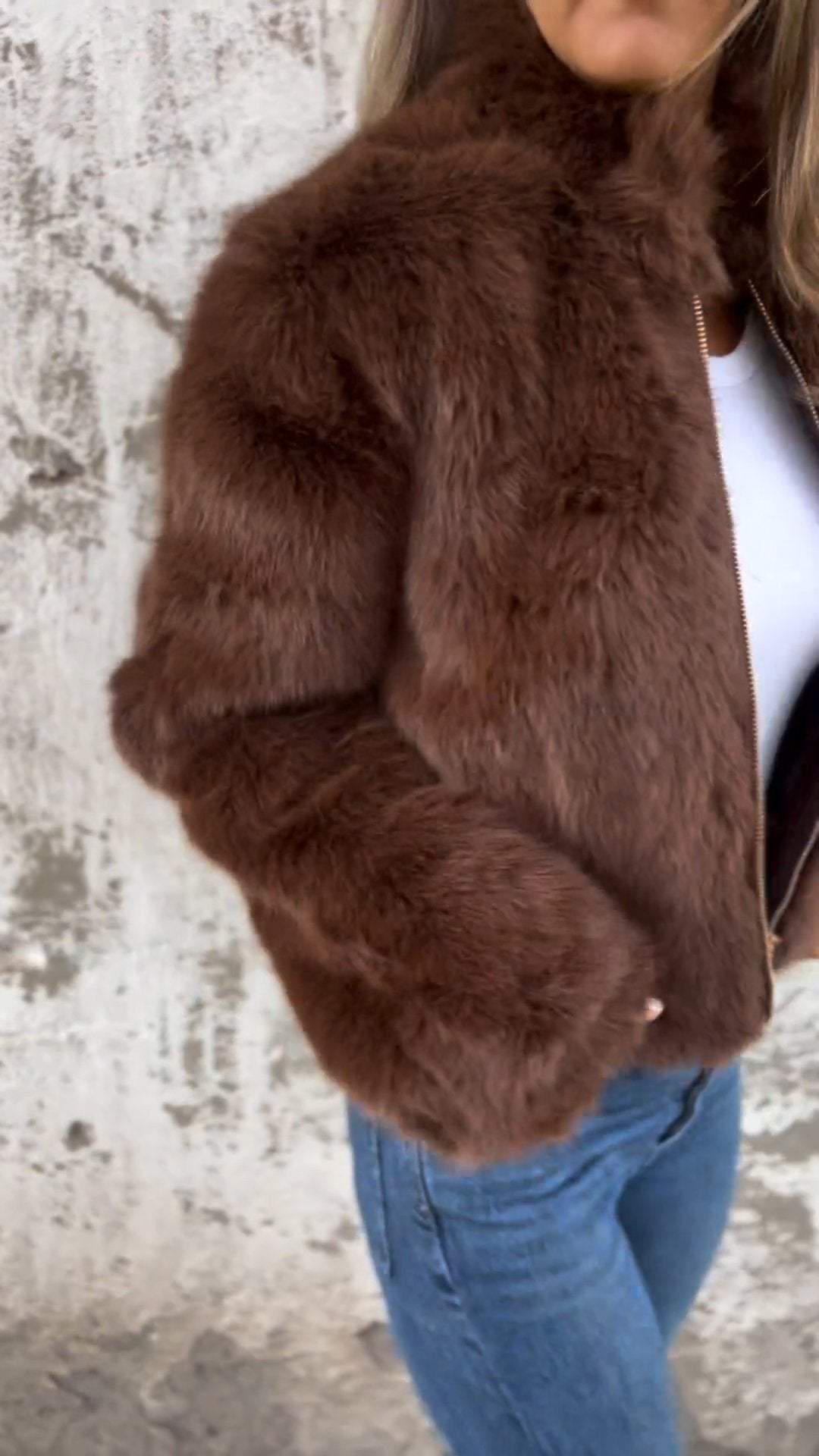 Alina | Faux Fur Jacket