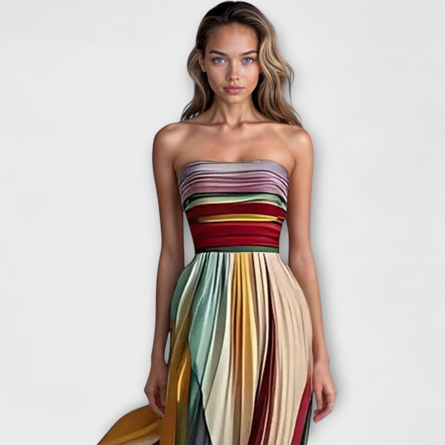 Amelia | Colourful Sleeveless Dress